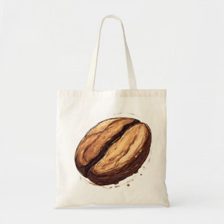 One Single Isolated Coffee Bean Tote Bag