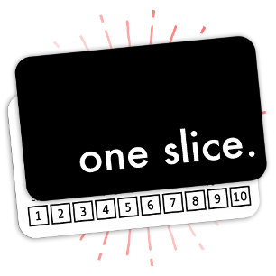 one slice. pizza coupon