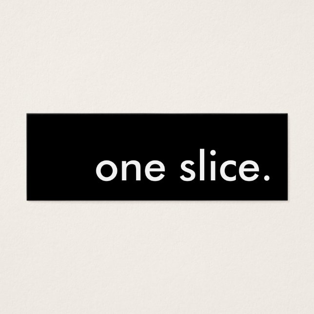 one slice. pizza coupon (Front)