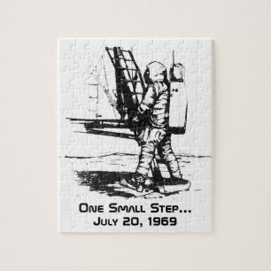 One Small Step Apollo 11 Moon Landing Jigsaw Puzzle