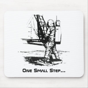 One Small Step Apollo 11 Moon Landing Mouse Mat