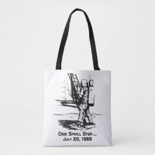 One Small Step Apollo 11 Moon Landing Tote Bag