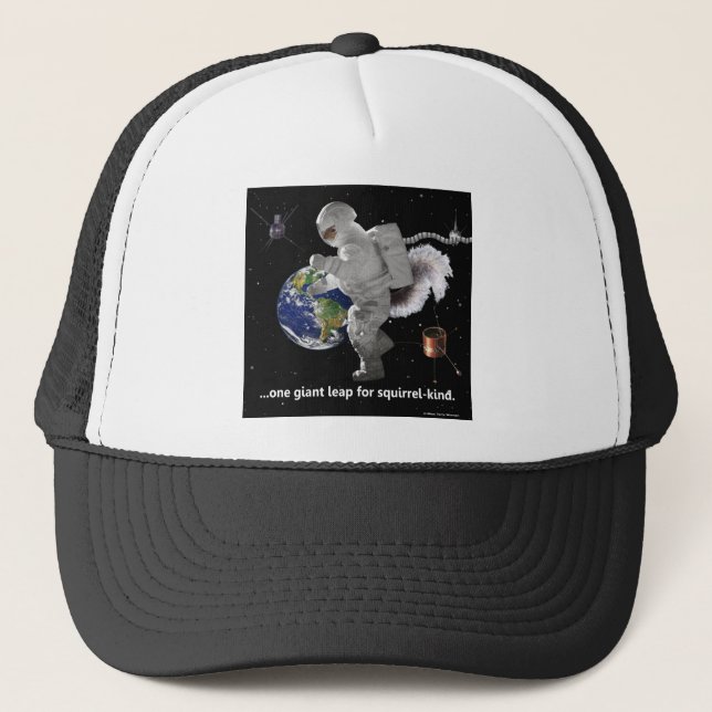 One Small Step for Squirrel-Kind Trucker Hat (Front)