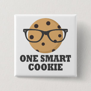 One Smart Cookie 15 Cm Square Badge