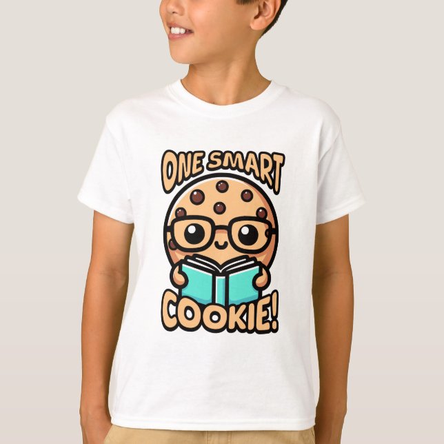 One Smart Cookie! Cute Cookie Pun T-Shirt (Front)