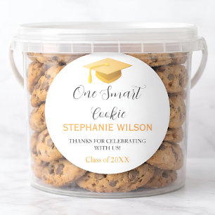 One Smart Cookie Graduation Classic Round Sticker
