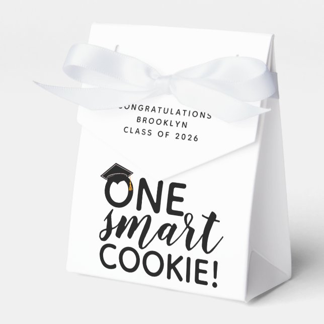 One Smart Cookie Graduation  Favour Box (Front Side)