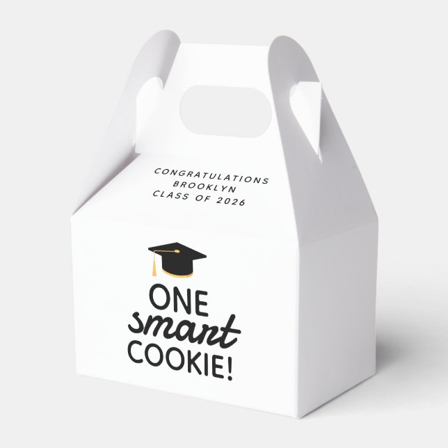 One Smart Cookie Graduation Favour Box (Front Side)