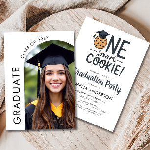 One Smart Cookie Graduation Party Arch Photo Invitation