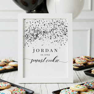 One Smart Cookie Graduation Party Favour Sign