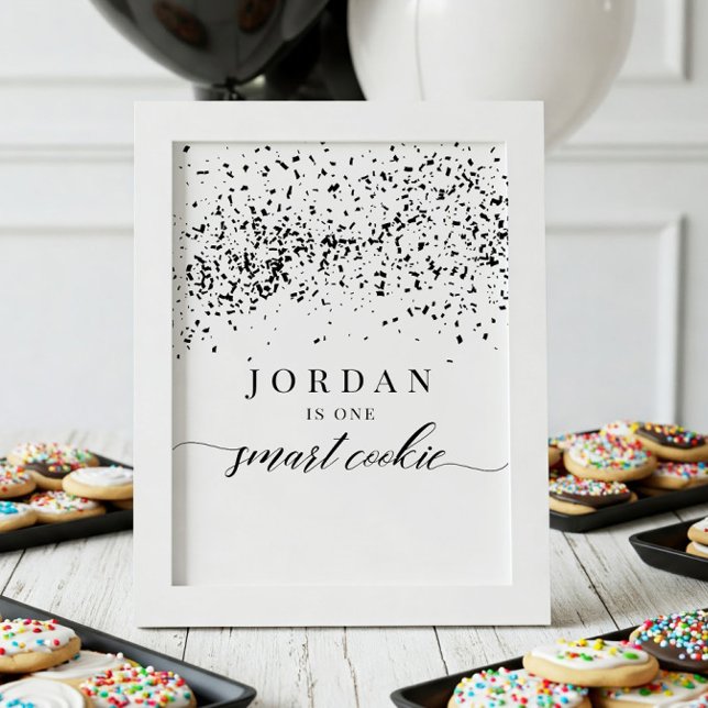 One Smart Cookie Graduation Party Favour Sign (Creator Uploaded)