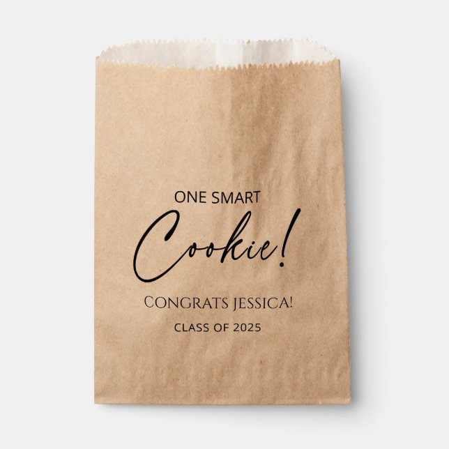 One smart Cookie Graduation party favours  Favour Bags (Front)
