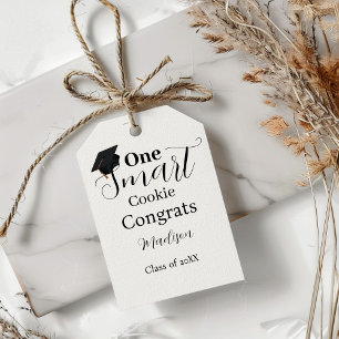One smart cookie graduation party gift tags