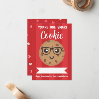 One Smart Cookie - Kids Classroom Valentine's Day Card
