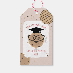 One Smart Cookie & Milk Kids Classroom Valentine   Gift Tags