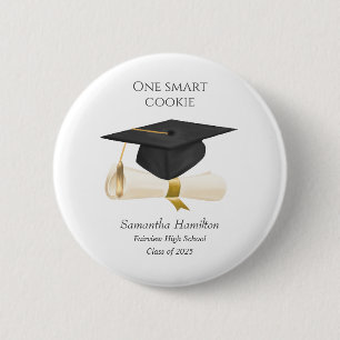 One Smart Cookie Personalised Graduation Button