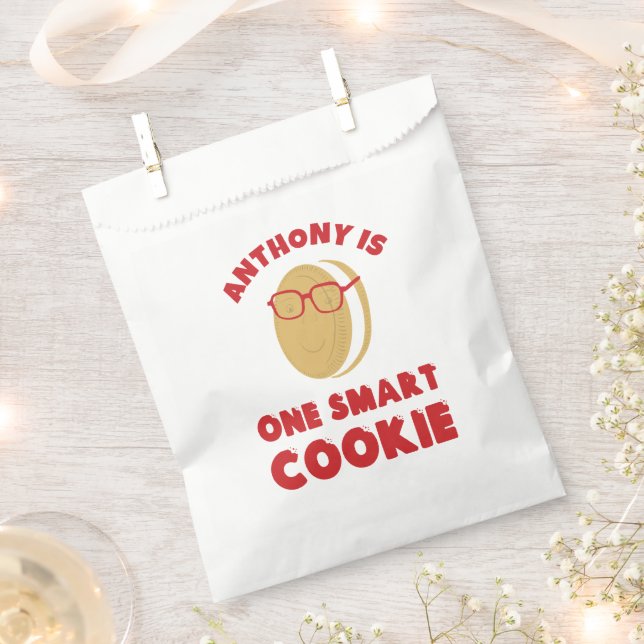 One Smart Cookie Personalised Graduation Party Favour Bags (Clipped)