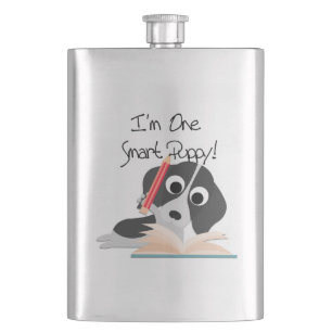 One Smart Puppy Hip Flask