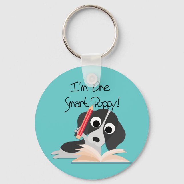 One Smart Puppy Key Ring (Front)