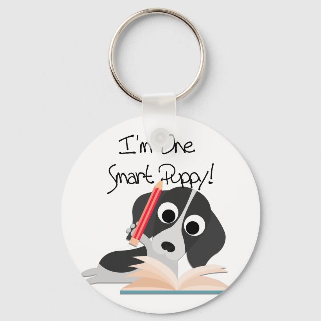 One Smart Puppy Key Ring (Front)