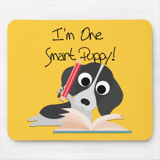 One Smart Puppy Mouse Mat (Front)