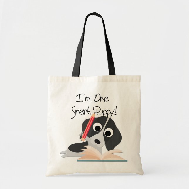One Smart Puppy Tote Bag (Front)