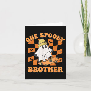 One Soky Brother Birthday Halloween Skateboarding Card
