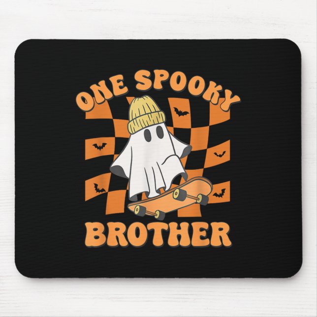 One Soky Brother Birthday Halloween Skateboarding  Mouse Mat (Front)