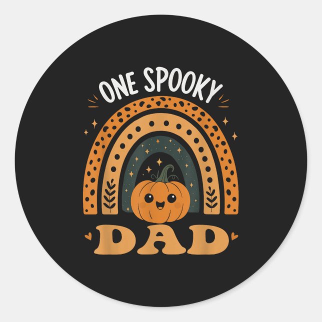 One Soky Dad Dad Matching Family Halloween Costume Classic Round Sticker (Front)