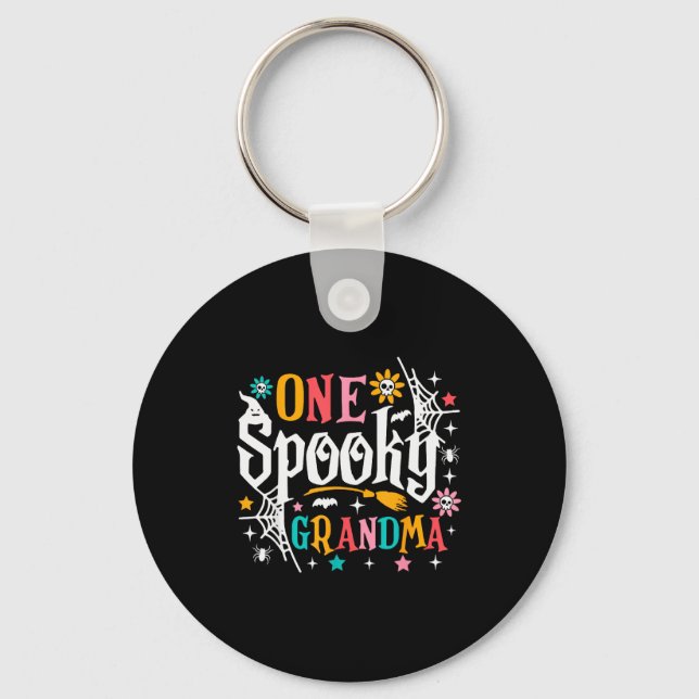 One Soky Grandma Shirt Funny Halloween Soky Grandm Key Ring (Front)