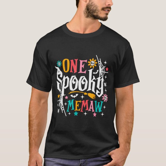 One Soky Memaw Shirt Funny Halloween Soky Grandma  (Front)
