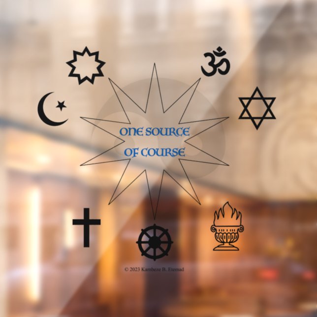 One Source Of Course Window Cling (Sheet 2)