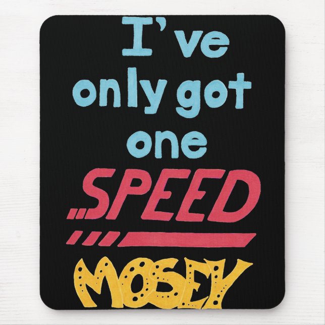 One Speed Mouse Mat (Front)