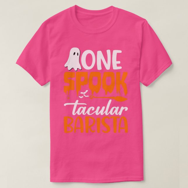 One Spook Barista T-Shirt (Design Front)