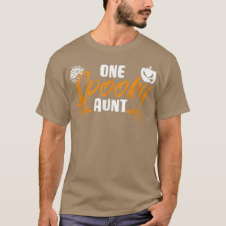 One Spooky Aunt Witch Halloween Costume  T-Shirt