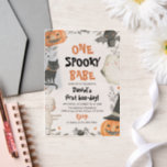 One Spooky Babe Cute Halloween Ghost 1st Birthday  Vellum Invitations<br><div class="desc">👻🎃 One Spooky Babe – Cute Halloween Ghost 1st Birthday Vellum Invitations 🕸️✨ Celebrate your little Spooky Babe’s 1st birthday with these adorable vellum invitations! 🎀👻 Featuring a cute ghost and Halloween theme, these translucent invites set the perfect tone for a fun, festive, and not-too-spooky celebration. Perfect for costume parties,...</div>