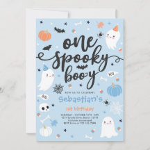 One Spooky Boo-y Cute Halloween Ghost 1st Birthday