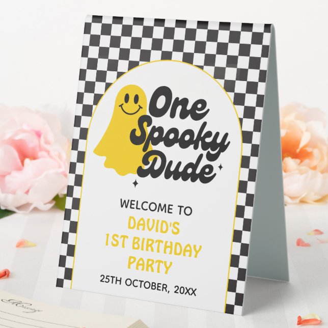 One Spooky Dude First Birthday Welcome (In SItu (Wedding))