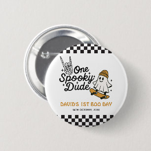 One Spooky Dude Halloween Birthday  6 Cm Round Badge