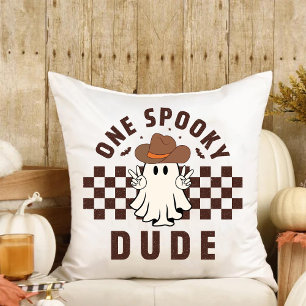 One Spooky Dude Western Baby Cowboy Birthday Cushion