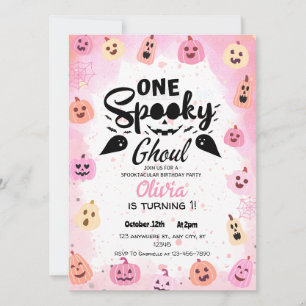 One Spooky Ghoul Halloween Party Invitation