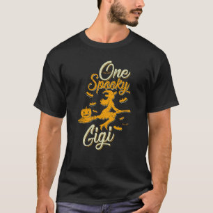 One Spooky Gigi Funny Grandma Family Halloween Cos T-Shirt
