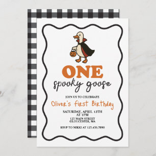 One Spooky Goose Halloween Invitation