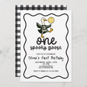 One Spooky Goose Halloween Invitation