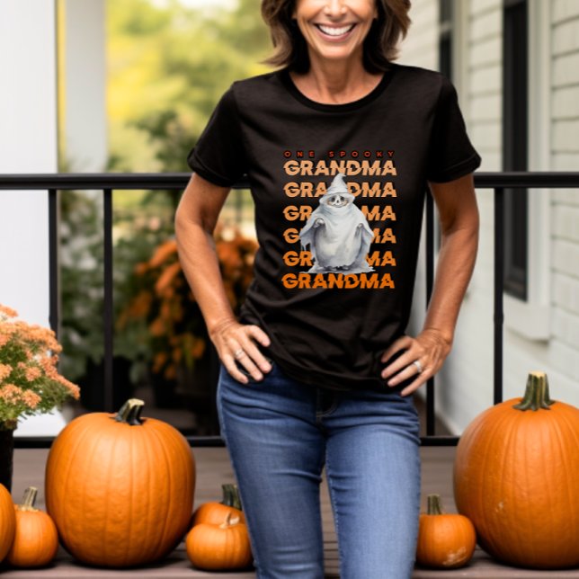 One Spooky Grandma Halloween Ghost Mimi Gigi Nana T-Shirt (Creator Uploaded)