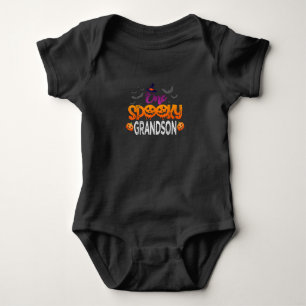 One Spooky Grandson Family Matching Halloween Baby Bodysuit
