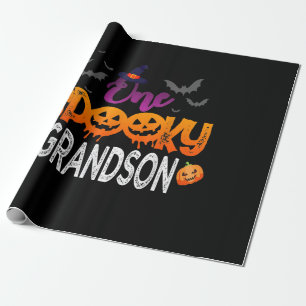 One Spooky Grandson Family Matching Halloween Wrapping Paper