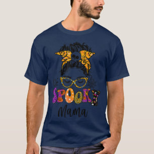 One Spooky Mama Halloween Witchy Mum Womens T-Shirt