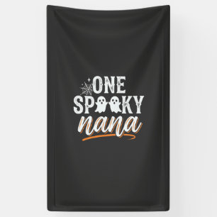 One Spooky Nana Halloween Ghost Design Banner