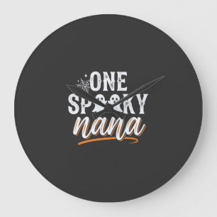 One Spooky Nana Halloween Ghost Design Large Clock